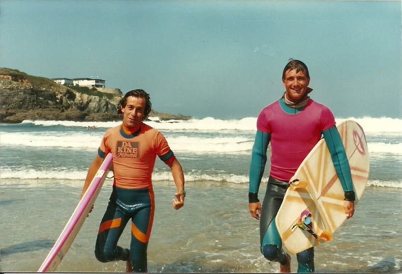 Surf en Tapia de Casariego durante los años 90