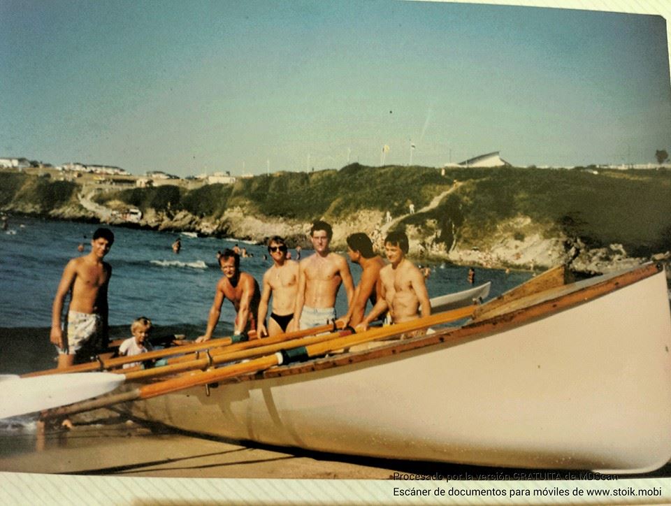 Verao del 85. Toño, Jose pareji o Alfonso?, José Z, Rémi, Robert , Pepin y Pepe da Volta