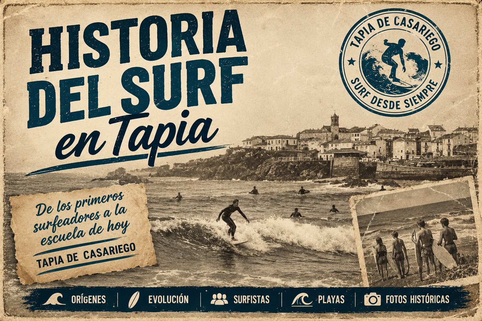 Historia del surf en Tapia de Casariego